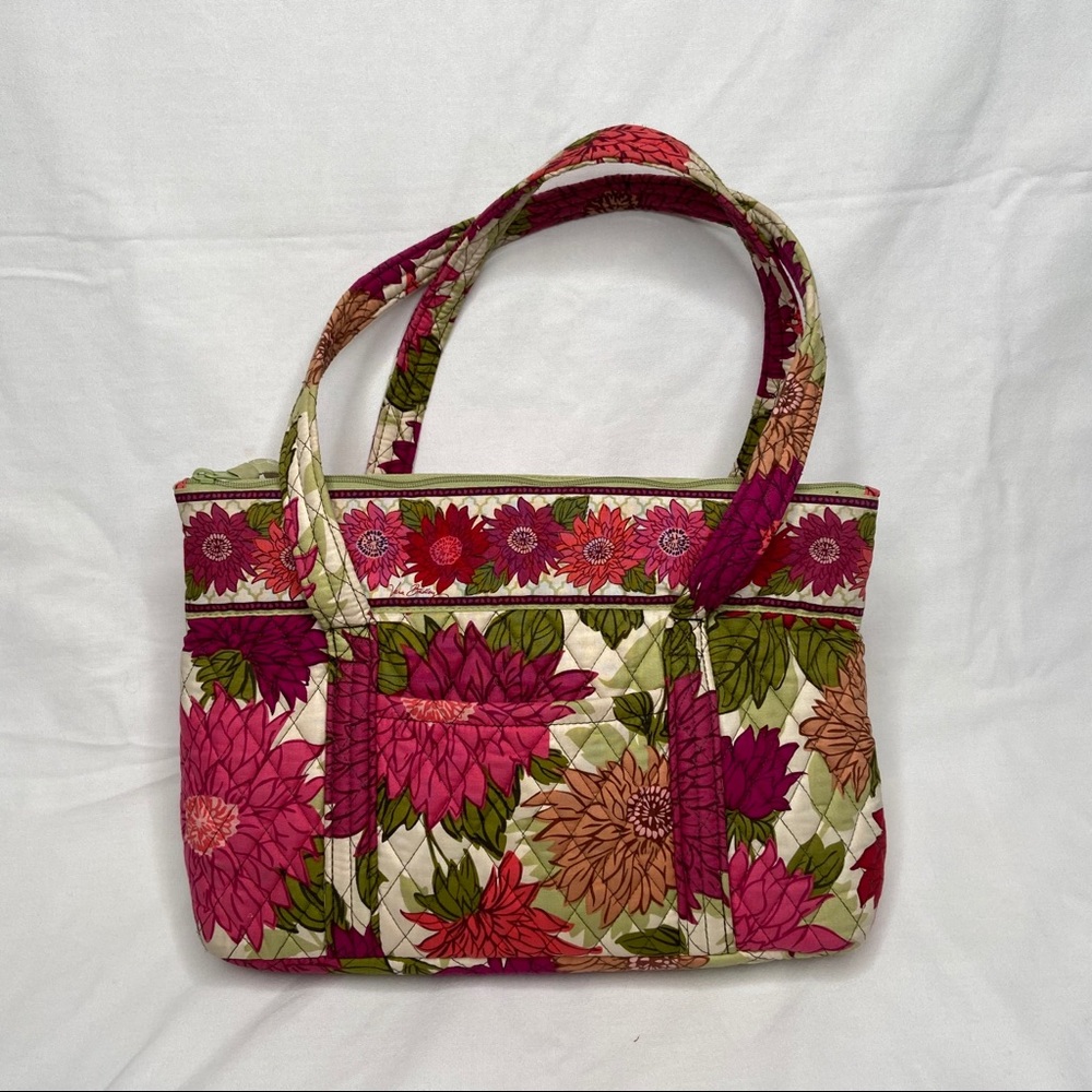 Vera Bradley Floral Pink Shoulder Bag 9.5”Hx14W
